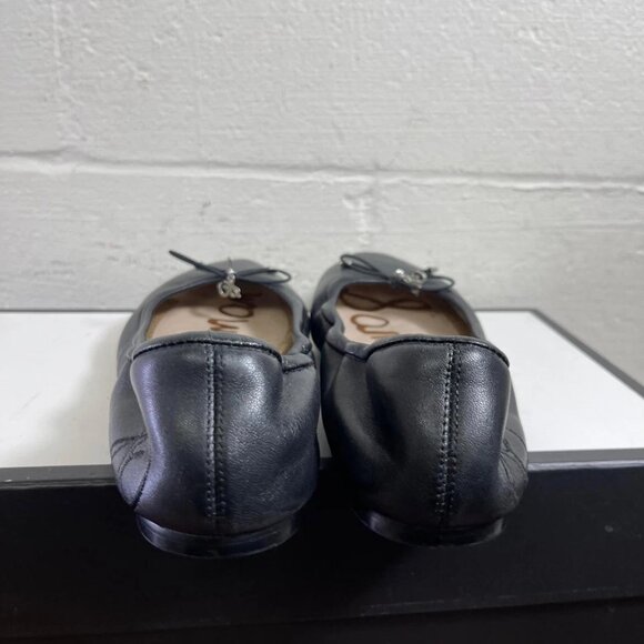 Sam Edelman Felicia Black Leather Ballet Flats Slip On Shoes Women's 9 US/39 EU - Picture 6 of 10